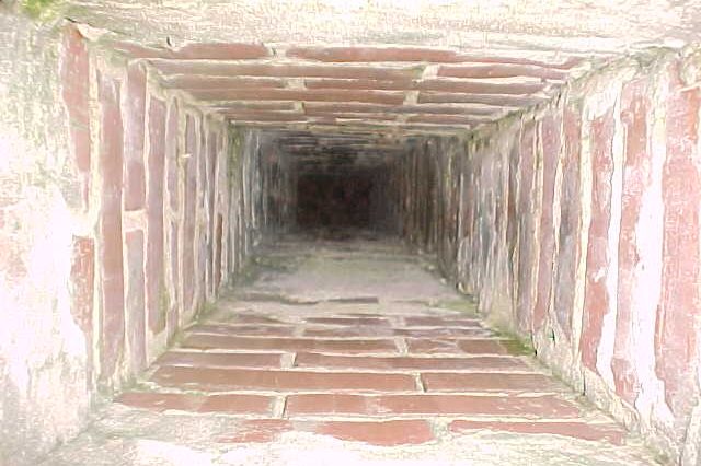 View inside chimney