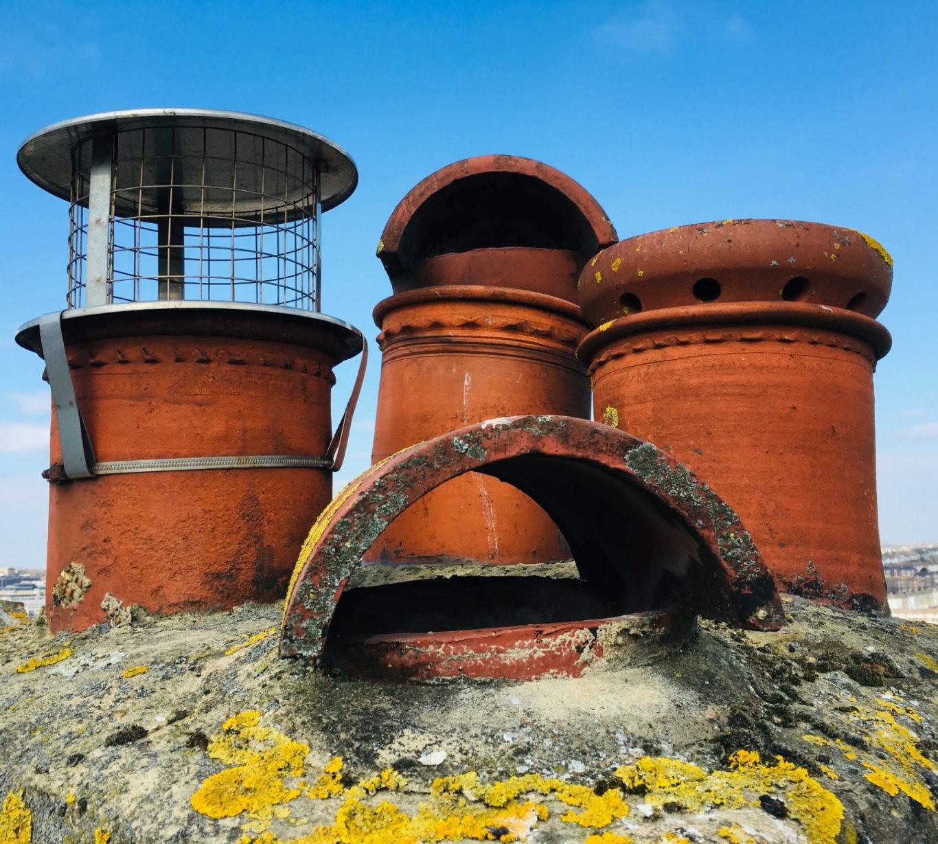 Correct chimney bird guard cowl