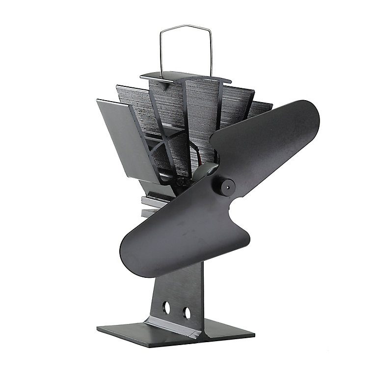 Black stove fan