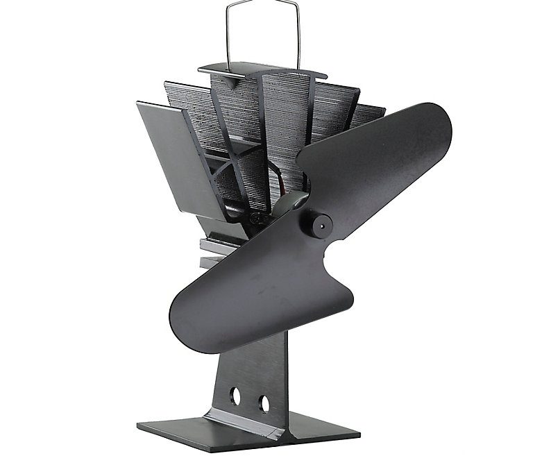 Black stove fan