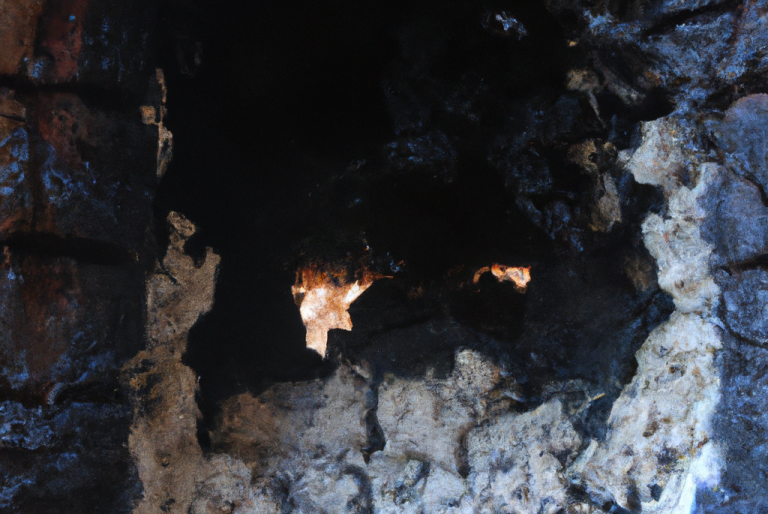 Built up tar inside chimney