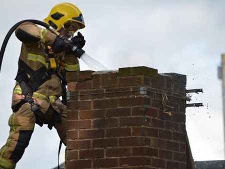 Creosote blocking chimney