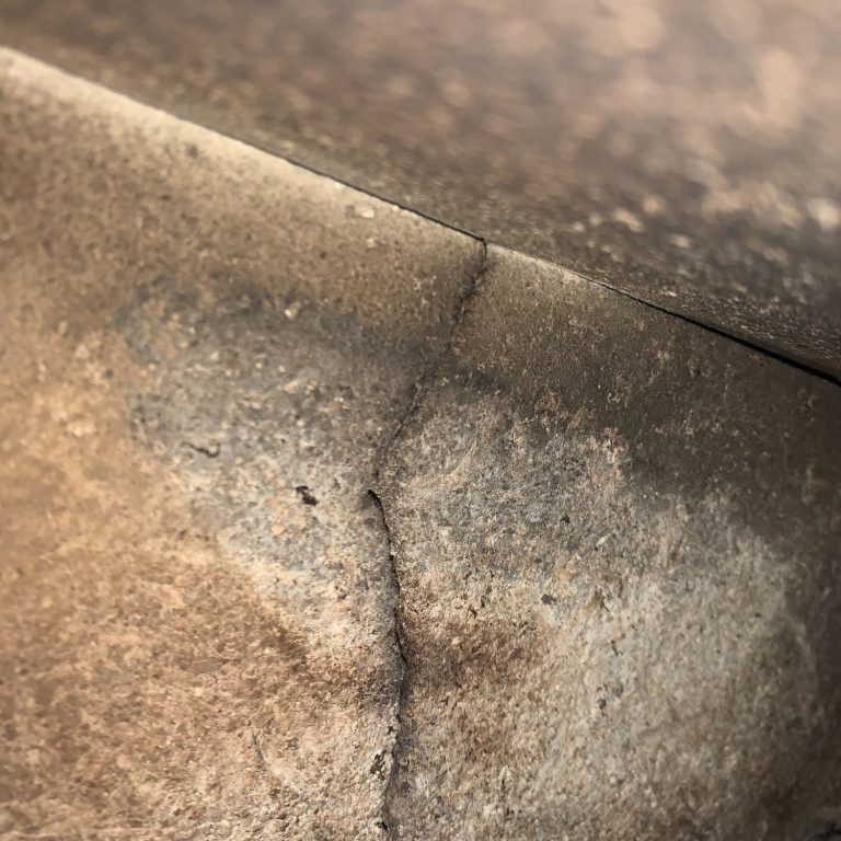 Cracked stove brick in woodburner