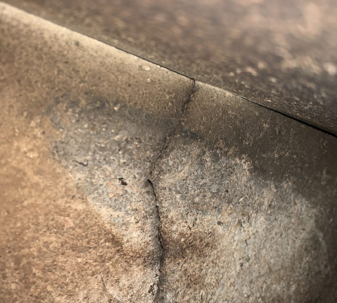 Cracked stove brick in woodburner